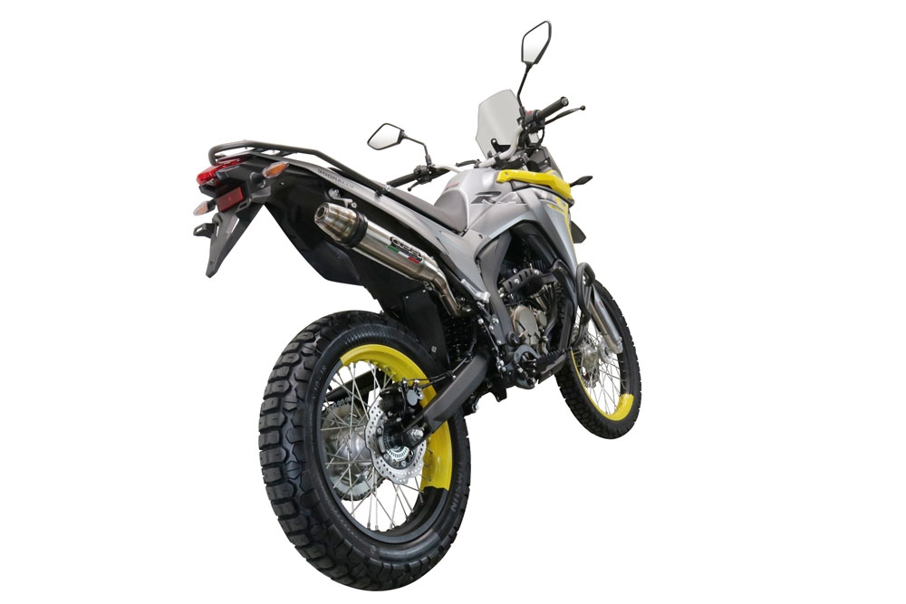 Escape compatível com Voge 300Rally 2022-2024, Deeptone Inox, Escape legal, homologado, silenciador com catalisador, db killer removível e tubo de ligação específico 