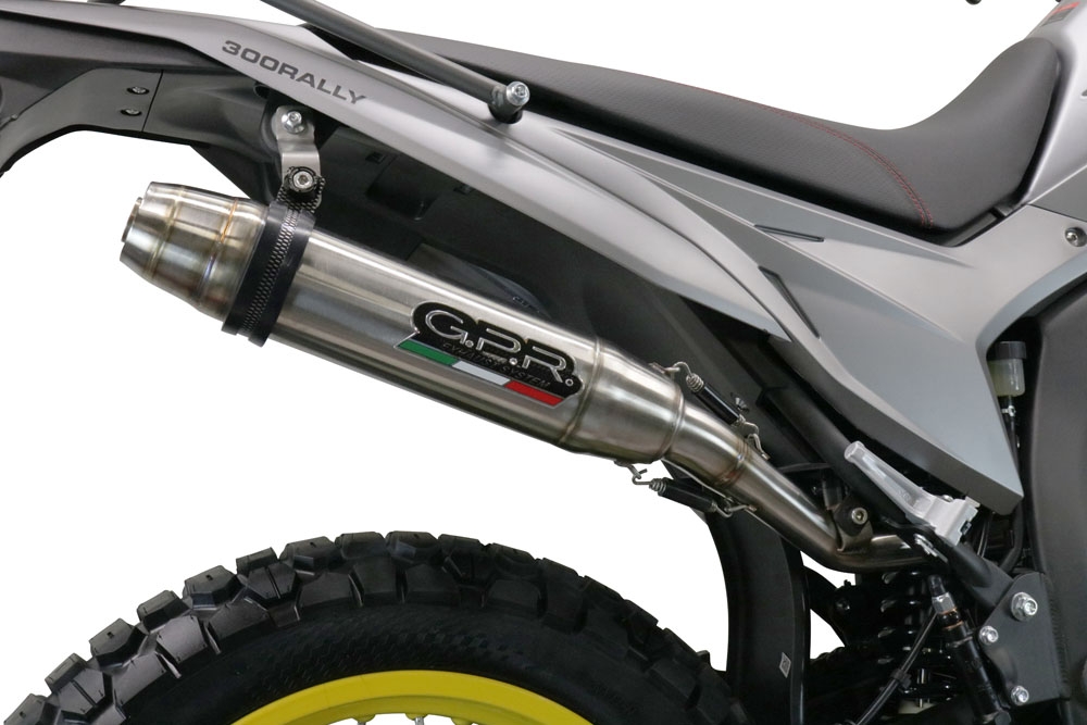 Escape compatível com Voge 300Rally 2022-2024, Deeptone Inox, Escape legal, homologado, silenciador com catalisador, db killer removível e tubo de ligação específico 