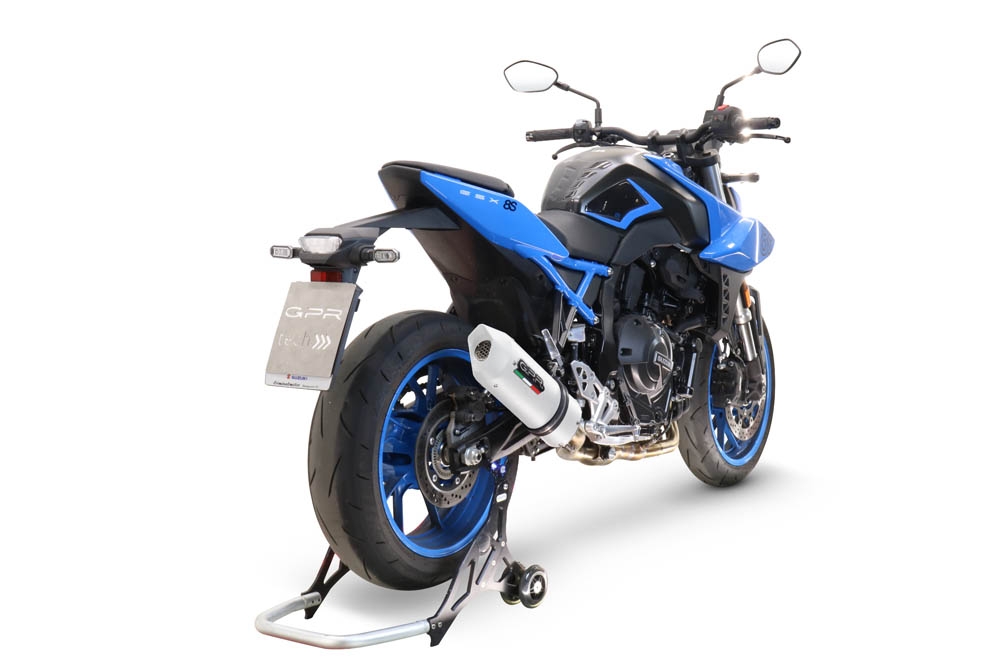 Escape compatível com Suzuki Gsx-8S 2022-2024, Albus Evo4, Sistema homologado com catalisador linha completa, silencioso mais coletor 