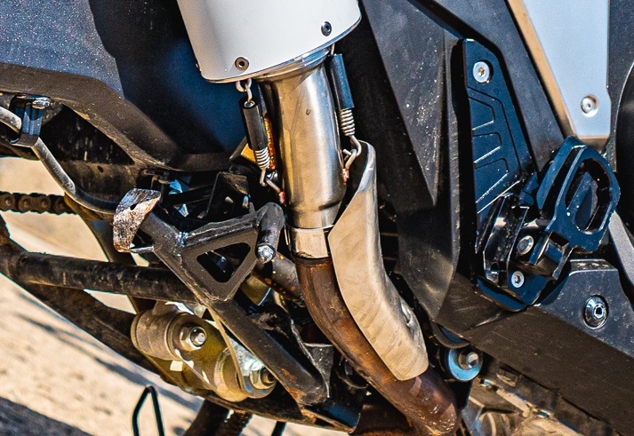 Escape compatível com Honda X-Adv 750 2021-2024, Satinox, Escape legal, homologado, silenciador com db killer removível e tubo de ligação específico 