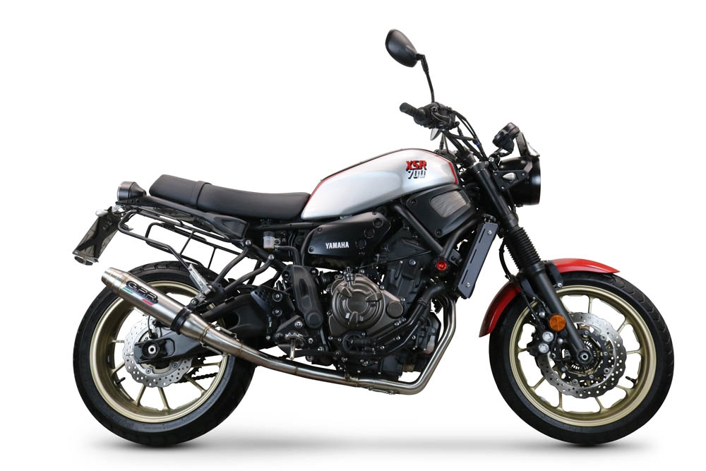 Escape compatível com Yamaha Xsr 700 2017-2020, Deeptone Inox, Escape racing linha completa, silencioso mais coletor com dbkiller, não homologado 