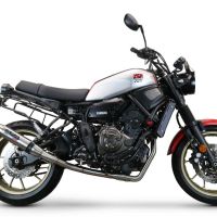 Escape compatível com Yamaha Xsr 700 2017-2020, Deeptone Inox, Escape racing linha completa, silencioso mais coletor com dbkiller, não homologado 