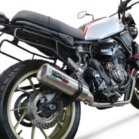 Escape compatível com Yamaha Xsr 700 2017-2020, M3 Inox , Escape racing linha completa, silencioso mais coletor com dbkiller, não homologado 