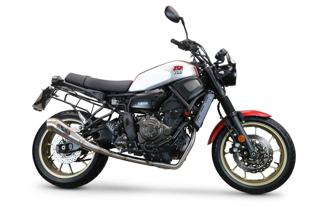 GPR escape compatível com  Yamaha Xsr 700 2021-2024, Powercone Evo, Sistema homologado com catalisador linha completa, silencioso mais coletor 
