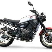 GPR escape compatível com  Yamaha Xsr 700 2021-2024, Powercone Evo, Sistema homologado com catalisador linha completa, silencioso mais coletor 