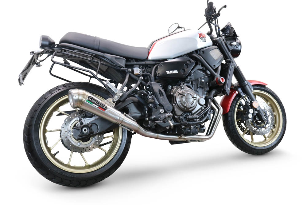 GPR escape compatível com  Yamaha Xsr 700 2021-2024, Powercone Evo, Sistema homologado com catalisador linha completa, silencioso mais coletor 