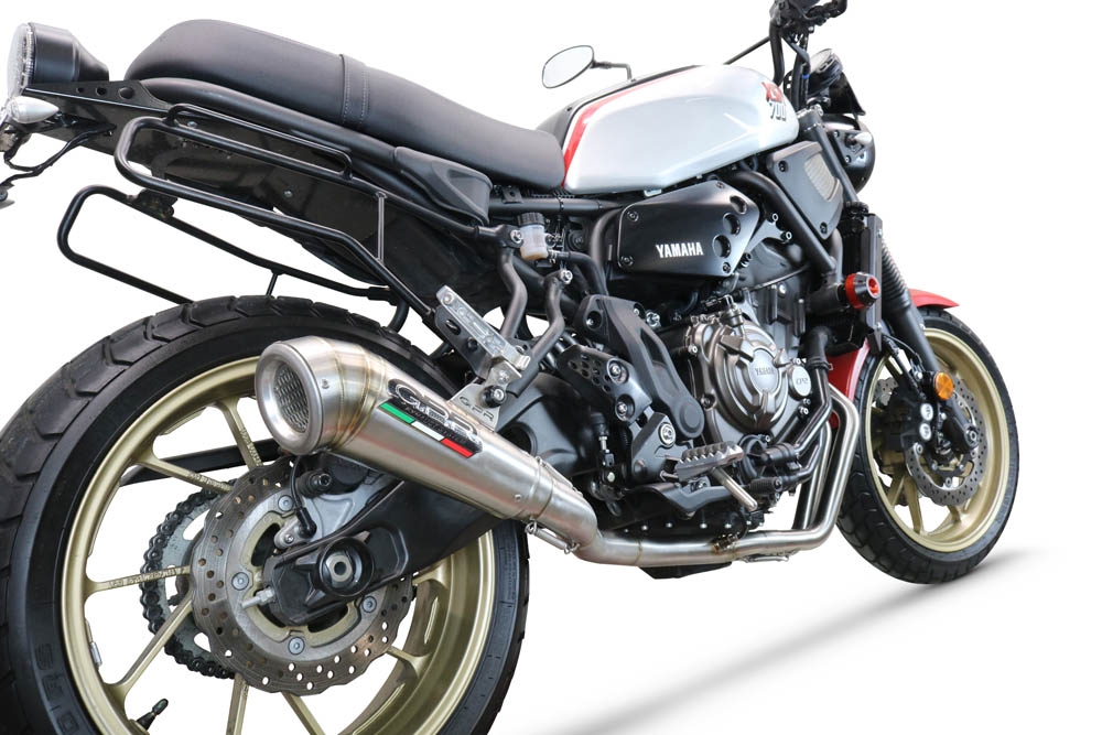 GPR escape compatível com  Yamaha Xsr 700 2021-2024, Powercone Evo, Sistema homologado com catalisador linha completa, silencioso mais coletor 