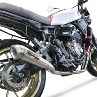 GPR escape compatível com  Yamaha Xsr 700 2021-2024, Powercone Evo, Sistema homologado com catalisador linha completa, silencioso mais coletor 
