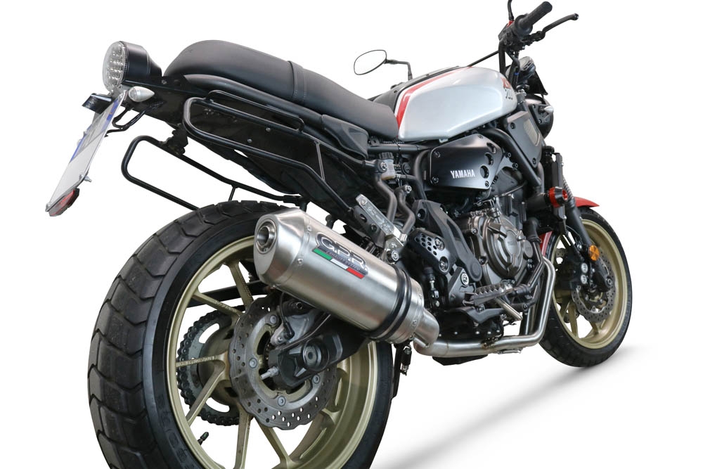 Escape compatível com Yamaha Xsr 700 2021-2024, Satinox , Sistema homologado com catalisador linha completa, silencioso mais coletor 