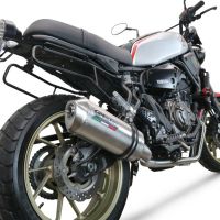 Escape compatível com Yamaha Xsr 700 2021-2024, Satinox , Sistema homologado com catalisador linha completa, silencioso mais coletor 