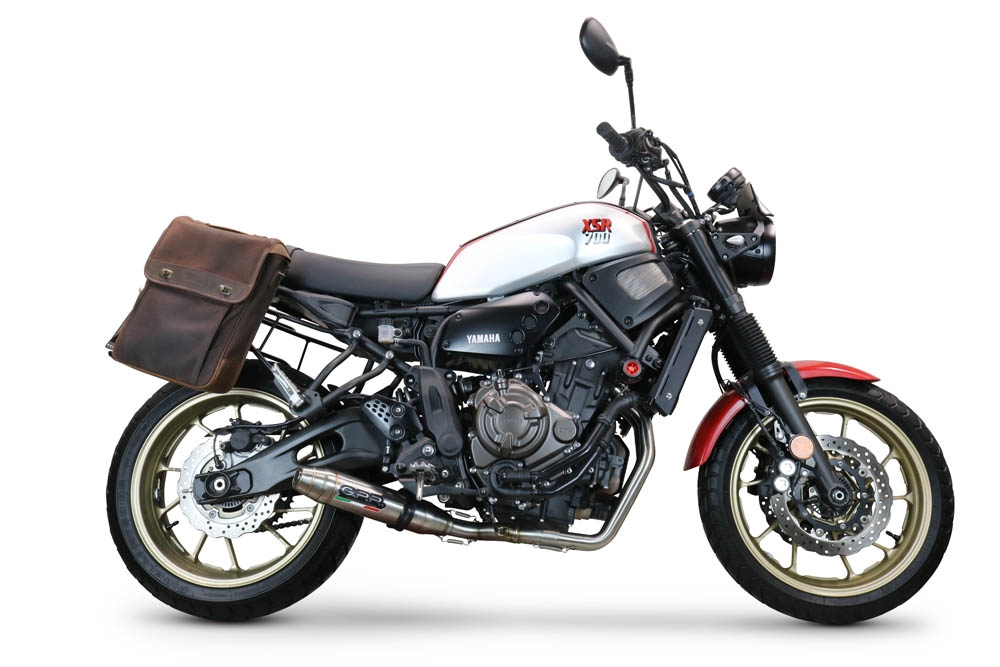 Escape compatível com Yamaha Xsr 700 2021-2024, Deeptone Inox, Escape racing linha completa, silencioso mais coletor com dbkiller, não homologado 
