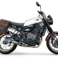 Escape compatível com Yamaha Xsr 700 2021-2024, Deeptone Inox, Escape racing linha completa, silencioso mais coletor com dbkiller, não homologado 