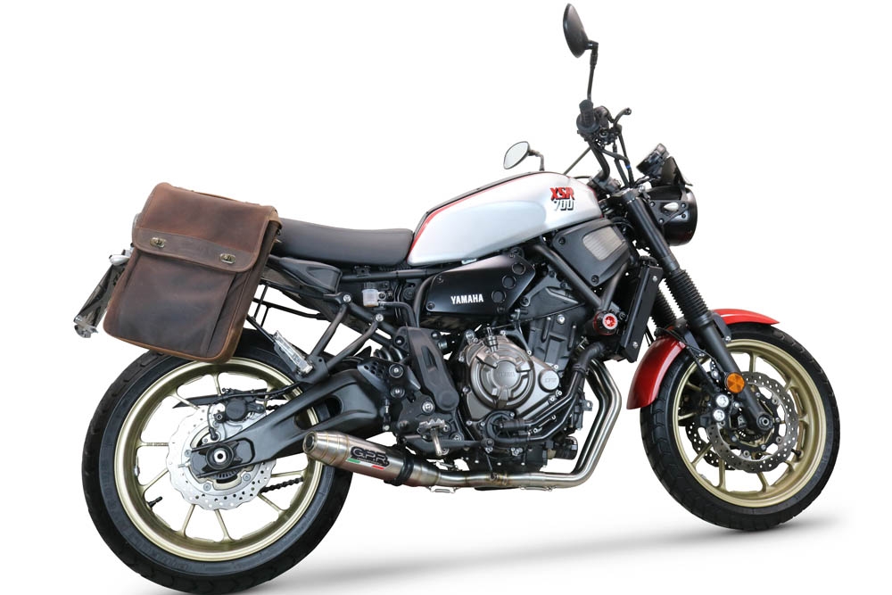 Escape compatível com Yamaha Xsr 700 2021-2024, Deeptone Inox, Escape racing linha completa, silencioso mais coletor com dbkiller, não homologado 