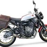 Escape compatível com Yamaha Xsr 700 2021-2024, Deeptone Inox, Escape racing linha completa, silencioso mais coletor com dbkiller, não homologado 