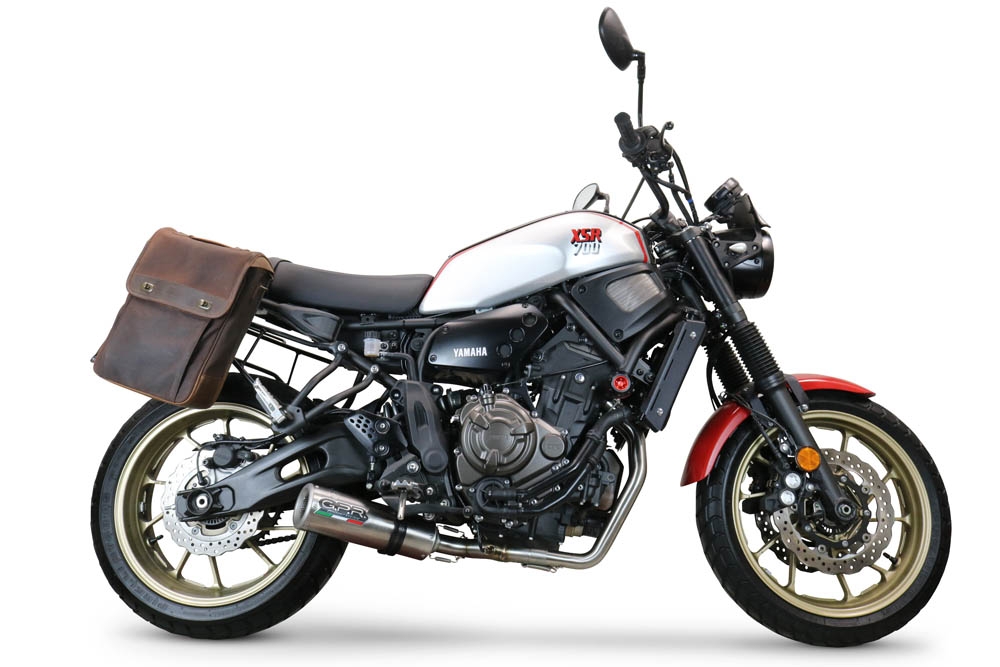 Escape compatível com Yamaha Xsr 700 2021-2024, M3 Inox , Escape racing linha completa, silencioso mais coletor com dbkiller, não homologado 