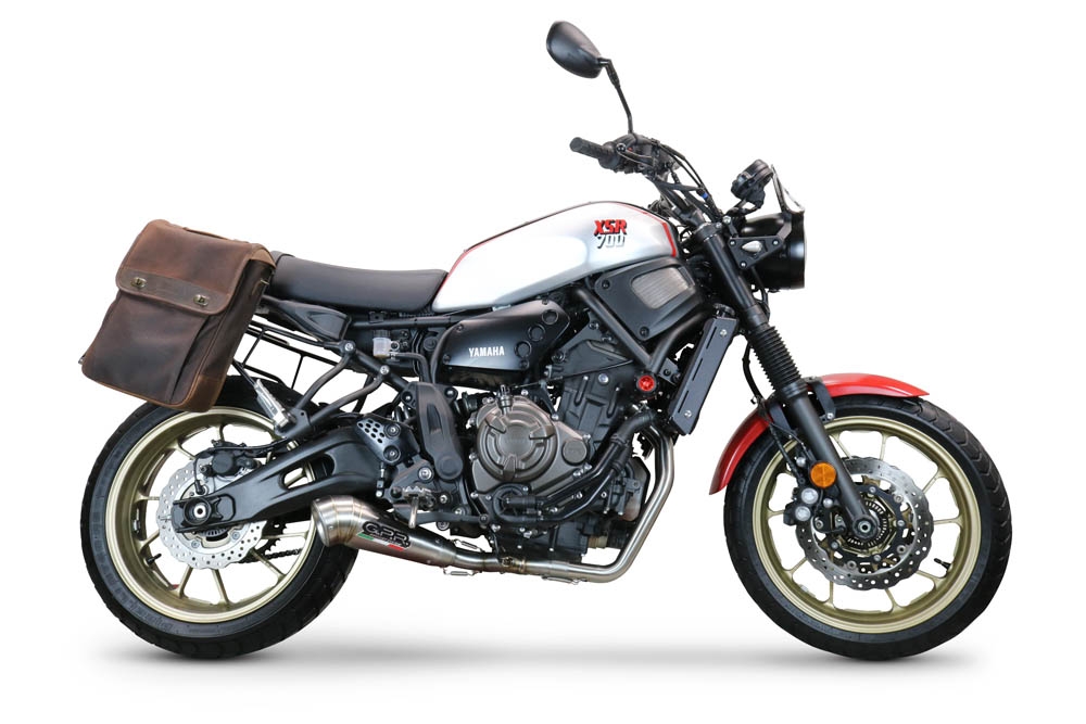 Escape compatível com Yamaha Xsr 700 2021-2024, Powercone Evo, Escape racing linha completa, silencioso mais coletor com dbkiller, não homologado 