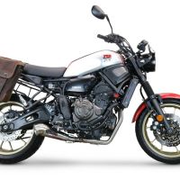 Escape compatível com Yamaha Xsr 700 2021-2024, Powercone Evo, Escape racing linha completa, silencioso mais coletor com dbkiller, não homologado 