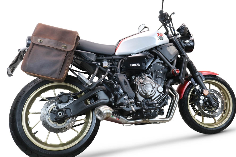 Escape compatível com Yamaha Xsr 700 2021-2024, Powercone Evo, Escape racing linha completa, silencioso mais coletor com dbkiller, não homologado 