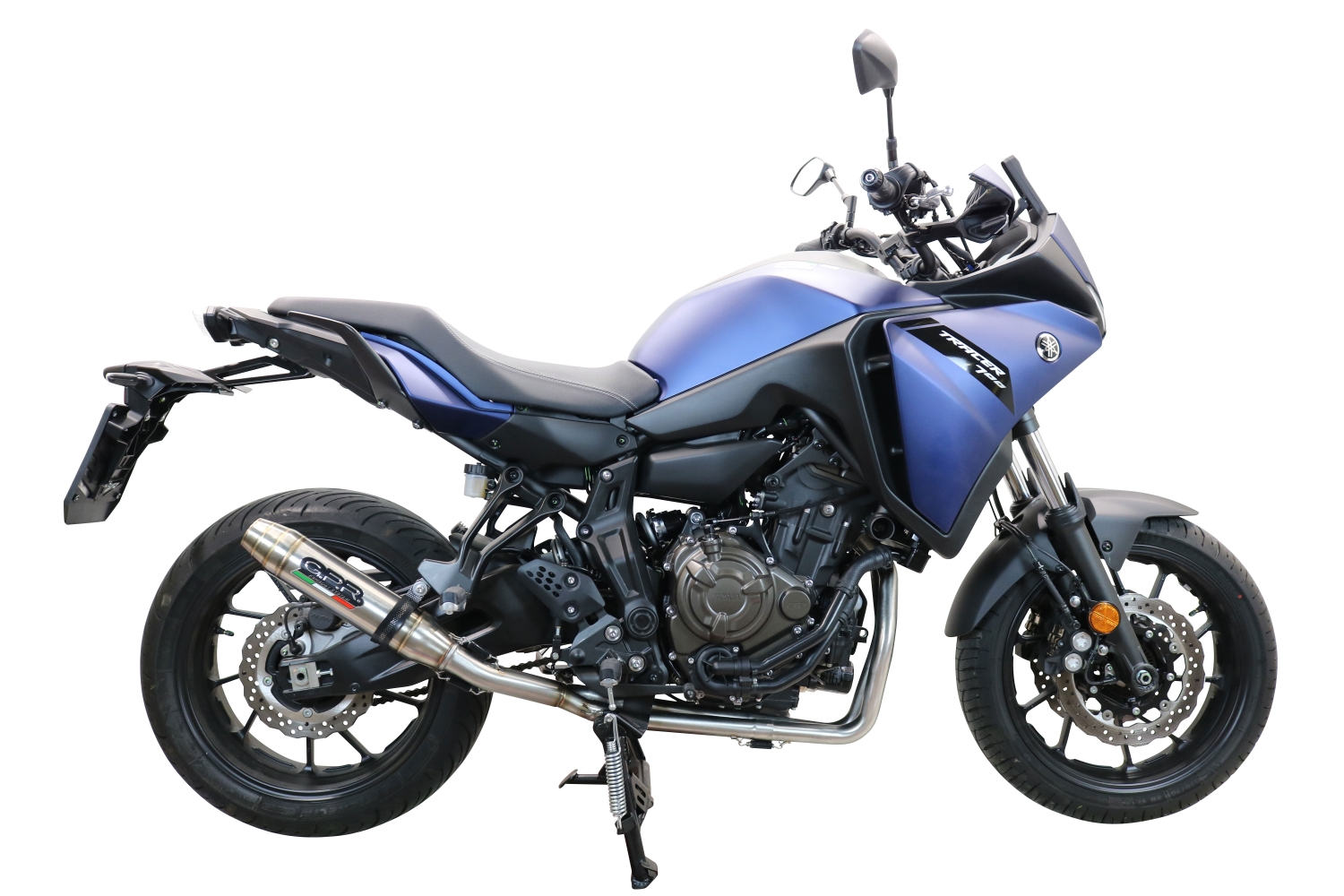 Escape compatível com Yamaha Tracer 7 GT 2020-2024, Deeptone Inox, Escape racing linha completa, silencioso mais coletor com dbkiller, não homologado 