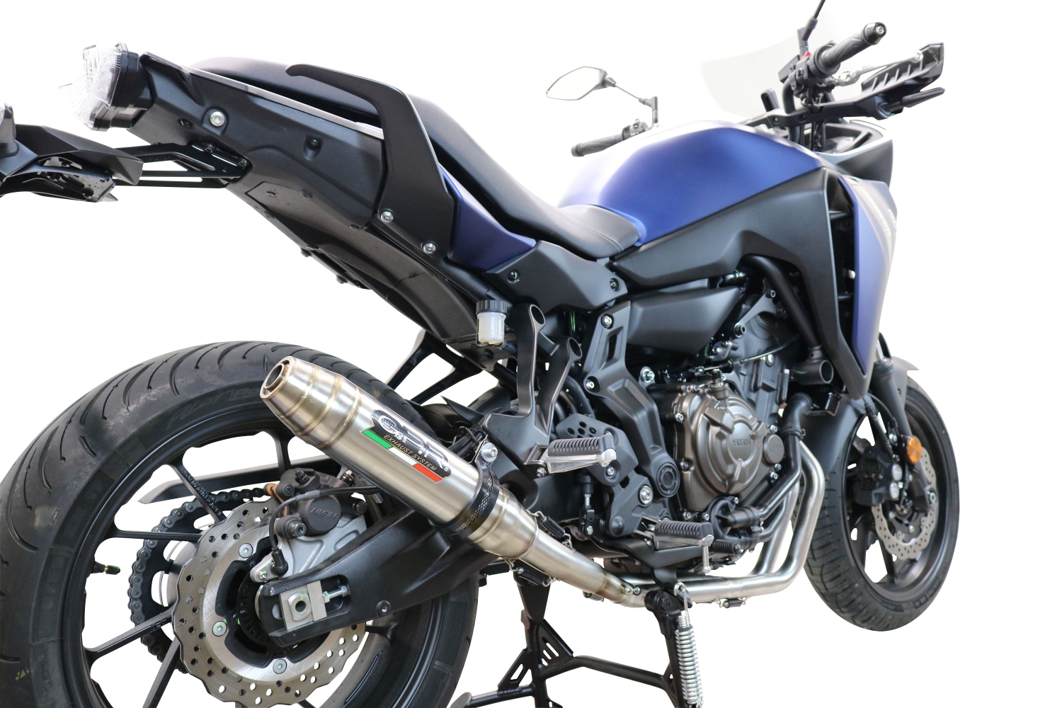Escape compatível com Yamaha Tracer 7 GT 2020-2024, Deeptone Inox, Escape racing linha completa, silencioso mais coletor com dbkiller, não homologado 