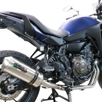 Escape compatível com Yamaha Tracer 7 2021-2024, Satinox , Sistema homologado com catalisador linha completa, silencioso mais coletor 