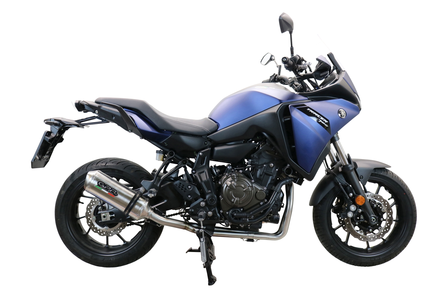 Escape compatível com Yamaha Tracer 7 2021-2024, Satinox , Sistema homologado com catalisador linha completa, silencioso mais coletor 