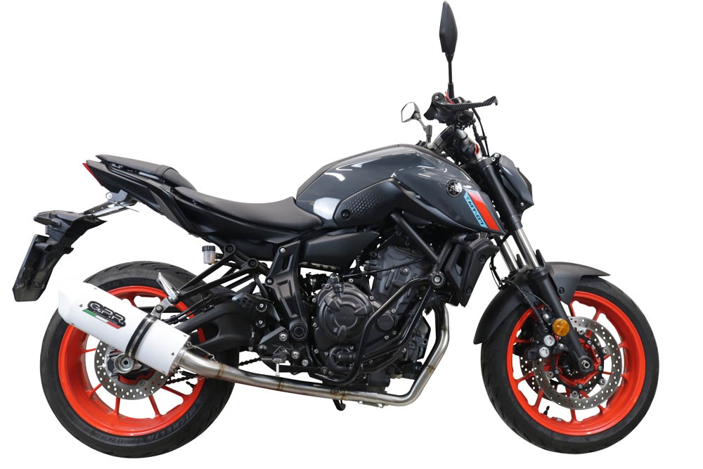 Escape compatível com Yamaha Mt-07 2021-2024, Albus Evo4, Sistema homologado com catalisador linha completa, silencioso mais coletor 