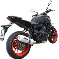 Escape compatível com Yamaha Mt-07 2021-2024, Albus Evo4, Sistema homologado com catalisador linha completa, silencioso mais coletor 