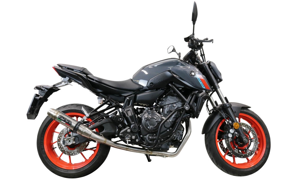 Escape compatível com Yamaha Mt-07 2021-2024, Deeptone Inox, Escape racing linha completa, silencioso mais coletor com dbkiller, não homologado 