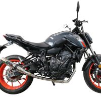 Escape compatível com Yamaha Mt-07 2021-2024, Deeptone Inox, Escape racing linha completa, silencioso mais coletor com dbkiller, não homologado 