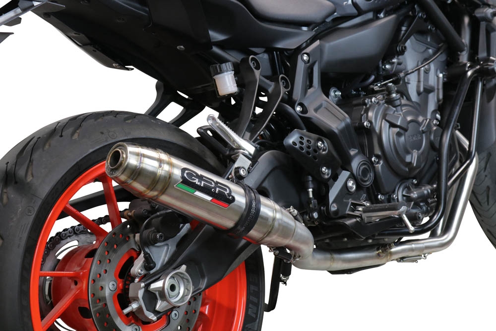 Escape compatível com Yamaha Mt-07 2021-2024, Deeptone Inox, Escape racing linha completa, silencioso mais coletor com dbkiller, não homologado 