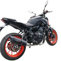 Escape compatível com Yamaha Mt-07 2021-2024, Furore Nero, Escape racing linha completa, silencioso mais coletor com dbkiller, não homologado 