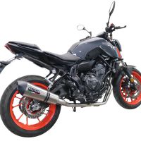 GPR escape compatível com  Yamaha Mt-07  2021-2024, New Grand Prix Evo Titanium, Sistema homologado com catalisador linha completa, silencioso mais coletor 