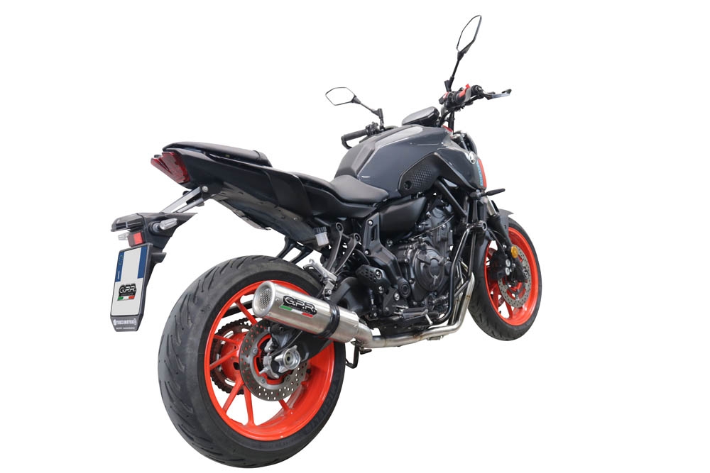 Escape compatível com Yamaha Mt-07 2021-2024, M3 Inox , Escape racing linha completa, silencioso mais coletor com dbkiller, não homologado 