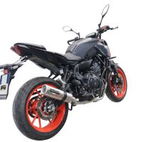 Escape compatível com Yamaha Mt-07 2021-2024, M3 Inox , Escape racing linha completa, silencioso mais coletor com dbkiller, não homologado 