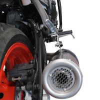 Escape compatível com Yamaha Mt-07 2021-2024, M3 Poppy , Sistema homologado com catalisador linha completa, silencioso mais coletor 