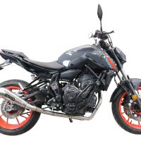 Escape compatível com Yamaha Mt-07 2021-2024, Powercone Evo, Sistema homologado com catalisador linha completa, silencioso mais coletor 