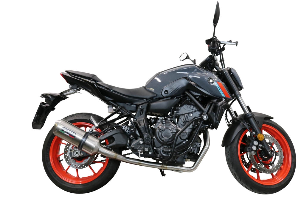 Escape compatível com Yamaha Mt-07 2021-2024, Satinox , Sistema homologado com catalisador linha completa, silencioso mais coletor 