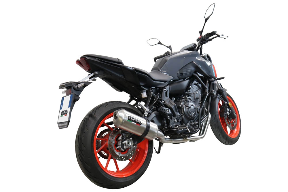 Escape compatível com Yamaha Mt-07 2021-2024, Satinox , Sistema homologado com catalisador linha completa, silencioso mais coletor 