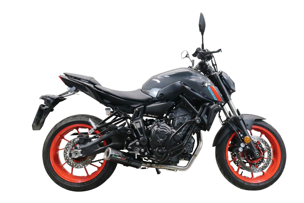 Escape compatível com Yamaha Mt-07 2021-2024, M3 Poppy , Sistema homologado com catalisador linha completa, silencioso mais coletor 