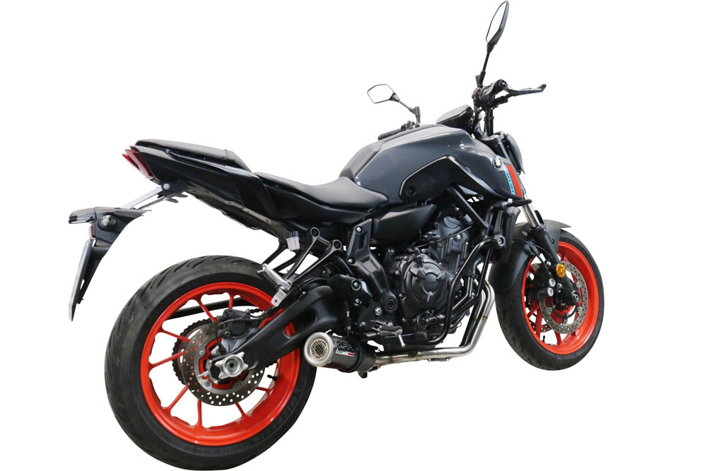 Escape compatível com Yamaha Mt-07 2021-2024, M3 Poppy , Sistema homologado com catalisador linha completa, silencioso mais coletor 