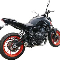 Escape compatível com Yamaha Mt-07 2021-2024, M3 Poppy , Sistema homologado com catalisador linha completa, silencioso mais coletor 