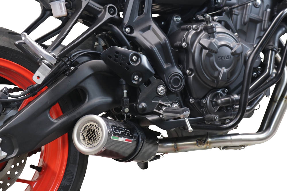 Escape compatível com Yamaha R7 2021-2025, M3 Poppy , Sistema homologado com catalisador linha completa, silencioso mais coletor 