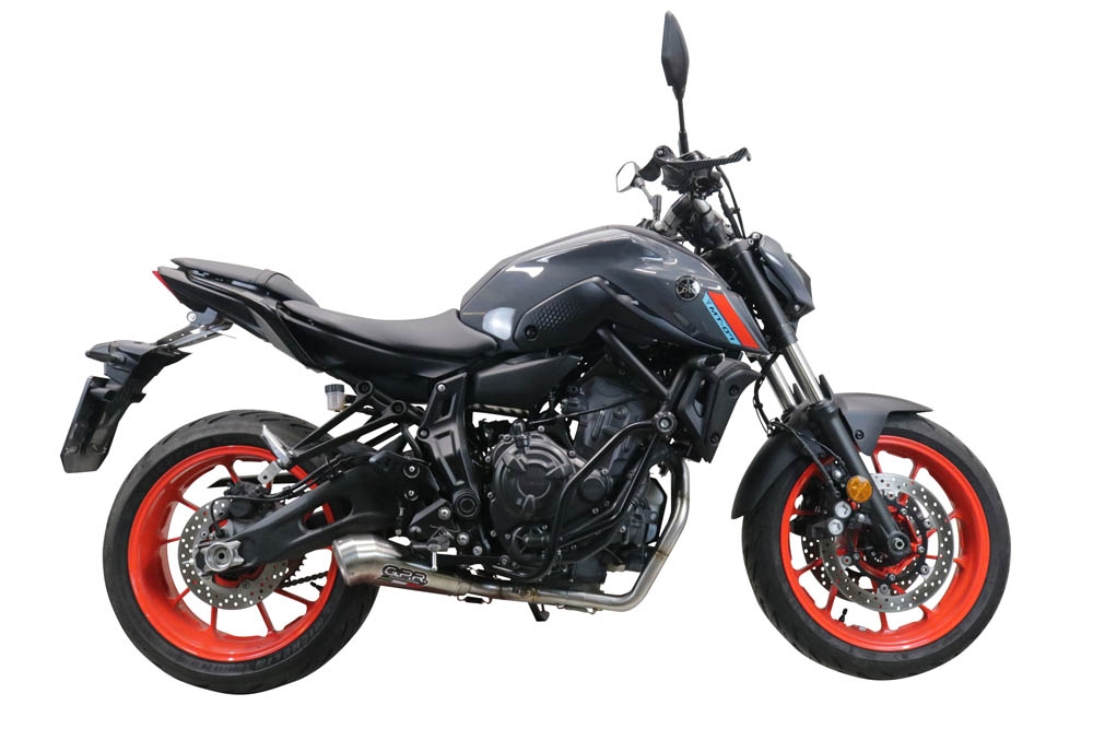 Escape compatível com Yamaha Mt-07 2021-2024, Powercone Evo, Sistema homologado com catalisador linha completa, silencioso mais coletor 