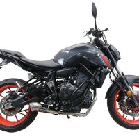 Escape compatível com Yamaha Mt-07 2021-2024, Powercone Evo, Sistema homologado com catalisador linha completa, silencioso mais coletor 