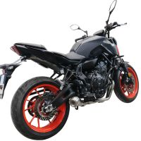 Escape compatível com Yamaha Mt-07 2021-2024, Powercone Evo, Sistema homologado com catalisador linha completa, silencioso mais coletor 