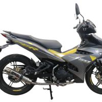 GPR escape compatível com  Yamaha Sniper 150 2021-2022, Deeptone Inox, Escape racing linha completa, silencioso mais coletor com dbkiller, não homologado  