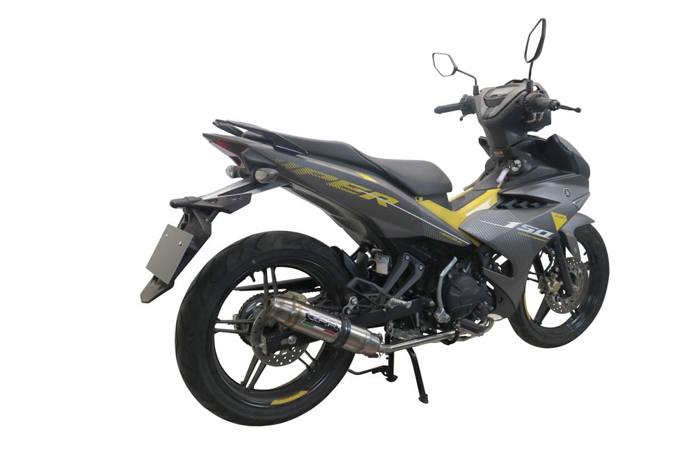 GPR escape compatível com  Yamaha Sniper 150 2021-2022, Deeptone Inox, Escape racing linha completa, silencioso mais coletor com dbkiller, não homologado  