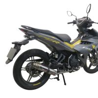 GPR escape compatível com  Yamaha Sniper 150 2021-2022, Deeptone Inox, Escape racing linha completa, silencioso mais coletor com dbkiller, não homologado  