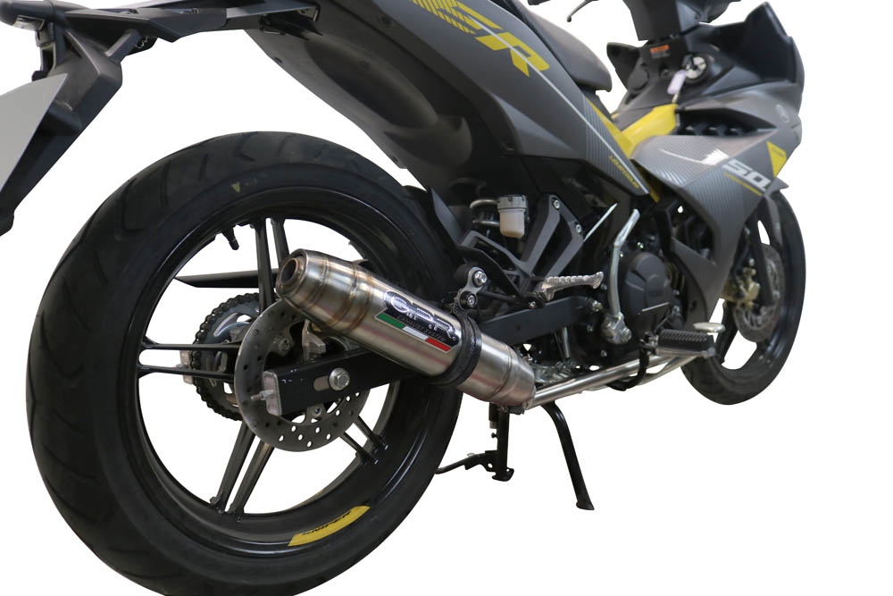 GPR escape compatível com  Yamaha Sniper 150 2021-2022, Deeptone Inox, Escape racing linha completa, silencioso mais coletor com dbkiller, não homologado  